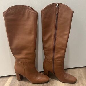 Johnston & Murphy Tan Leather Heeled Boots